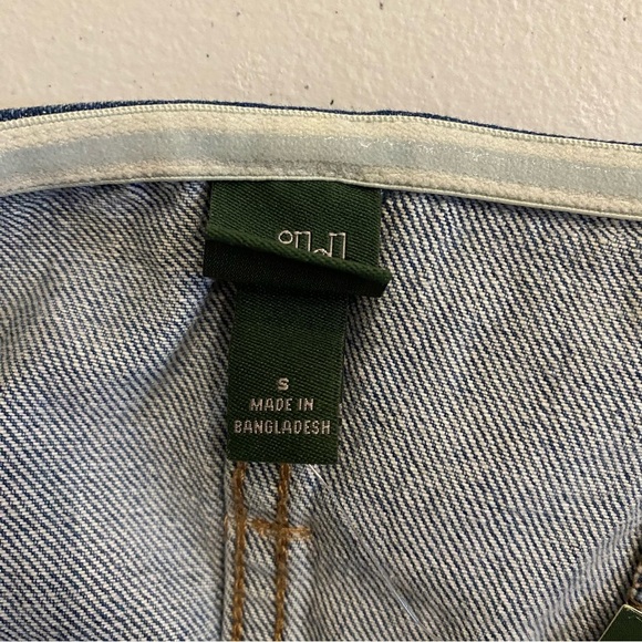 Wild Fable NEW Small Denim Off-Shoulder Sleeveless Corset Crop Top - Picture 3 of 6